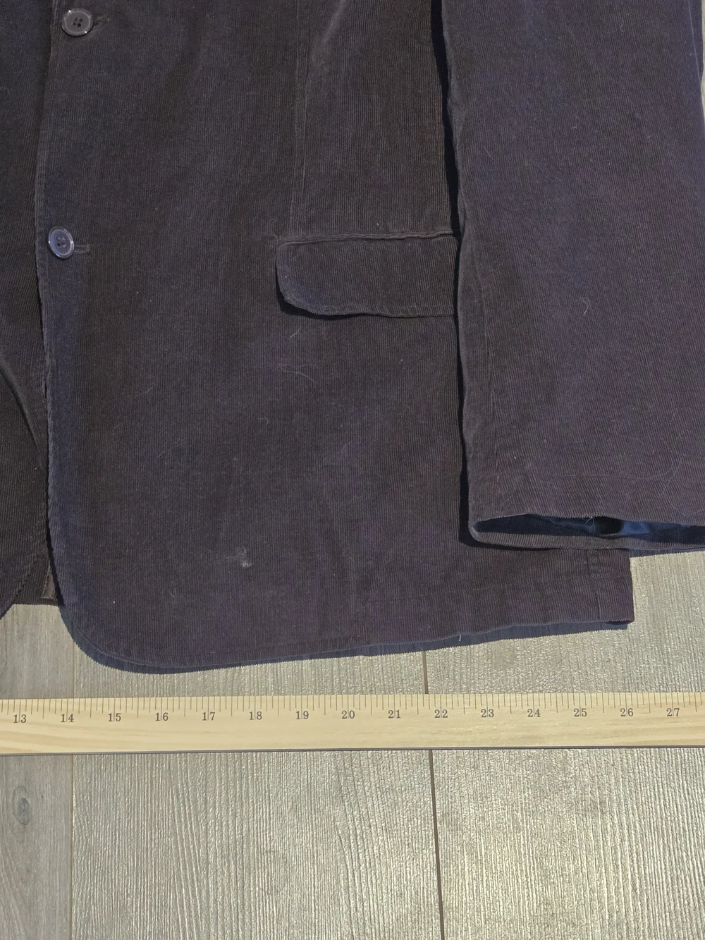 Alfani Men’s XXL Brown Velvet Sport Coat Blazer Jacket Button Up